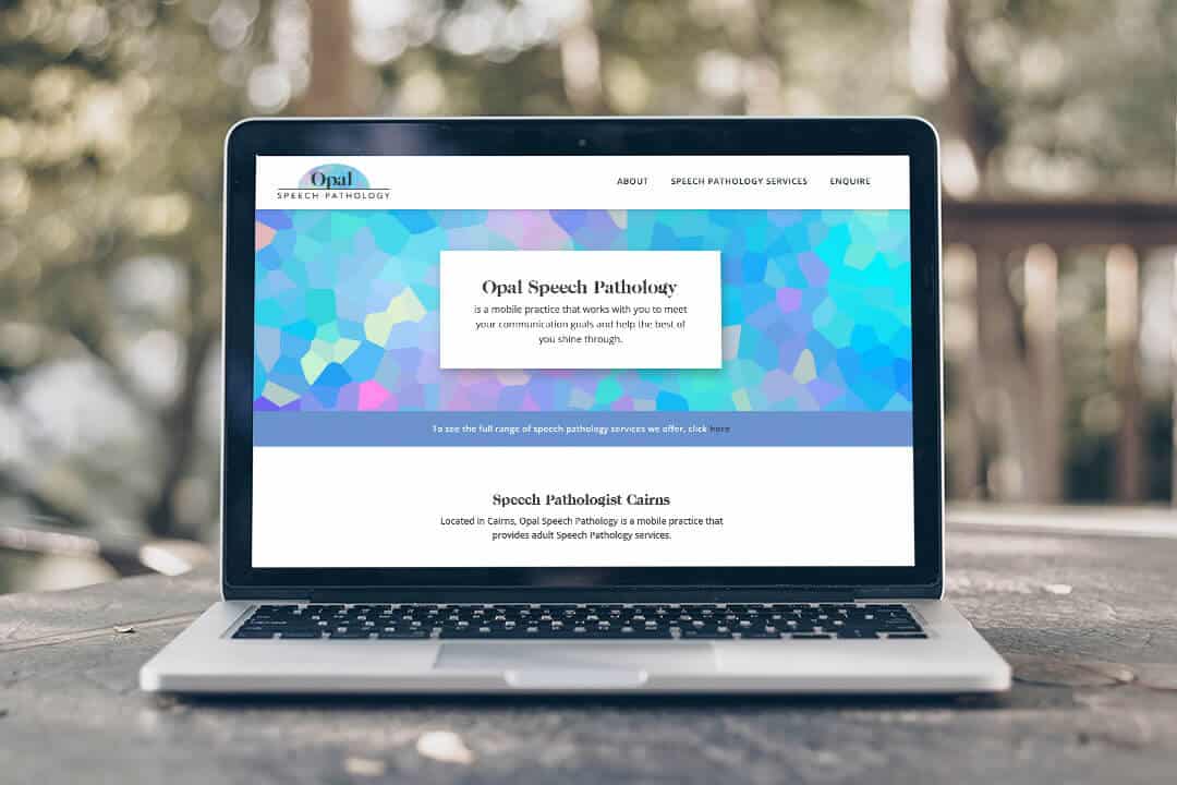 website design for Opal Speech Pathology